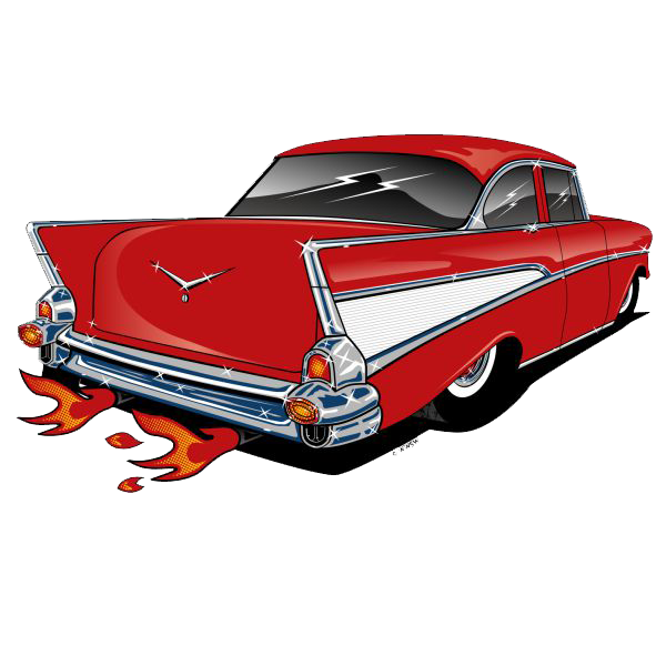57 Chevy Car Drawing