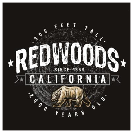 California Redwoods Tree Ring Design