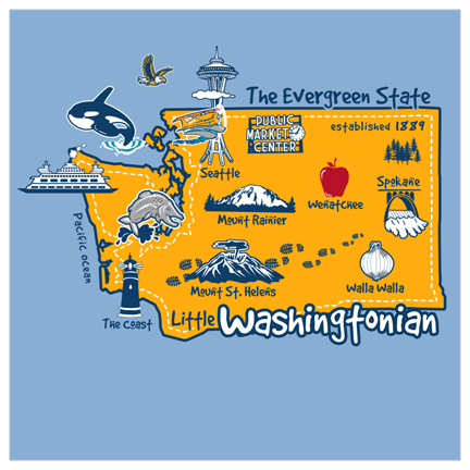 Washington Stap Map Design